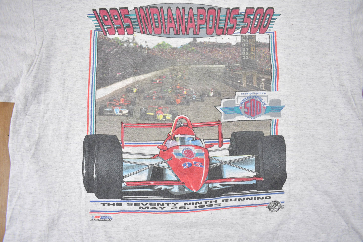 Vintage 1995 Indianapolis 500 Racing T-Shirt / Single Stitch / Racing Tee  / 90s Streetwear / Sportswear / Made In USA