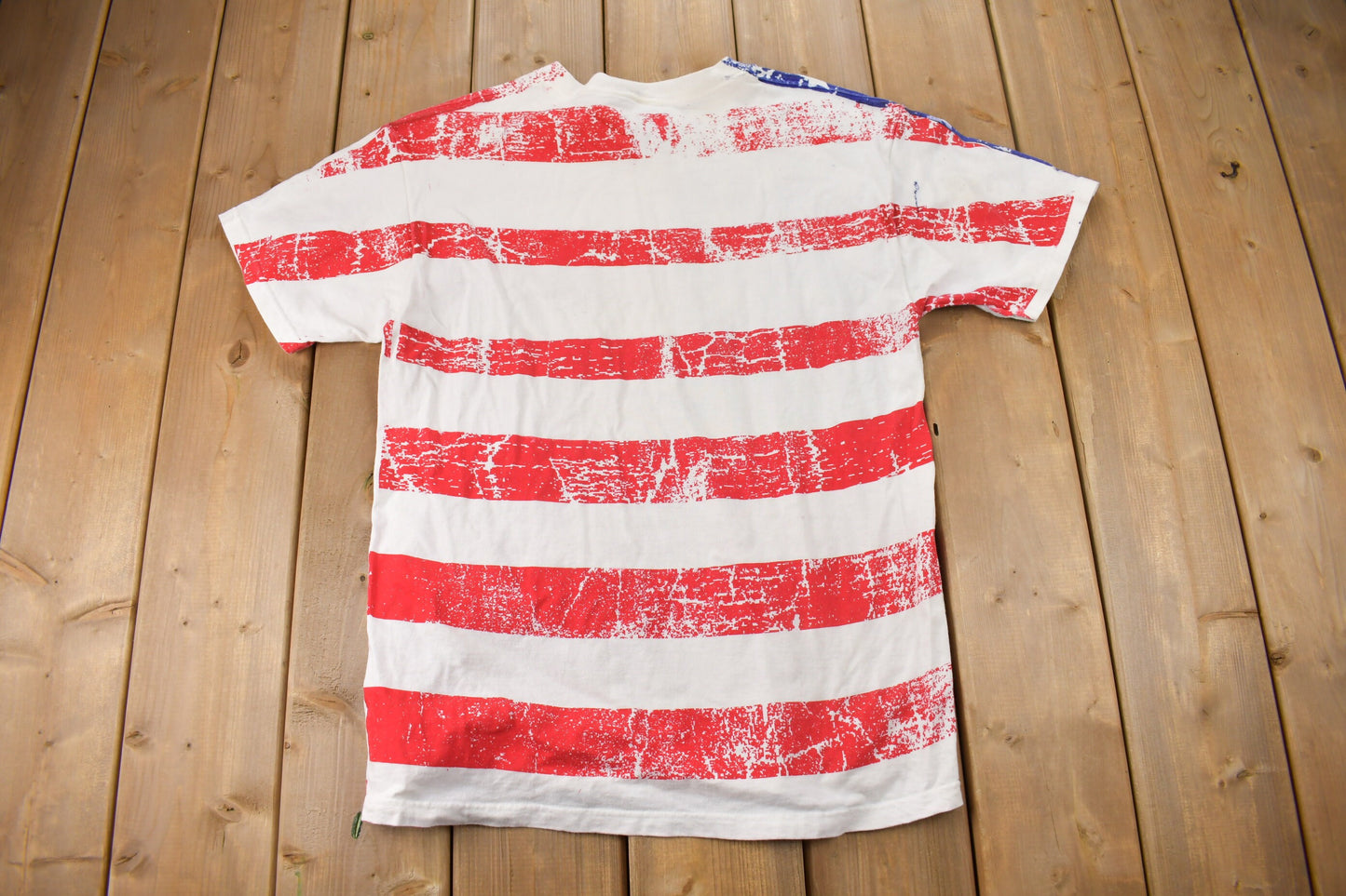 Vintage 1990s USA Flag Graphic Souvenir T Shirt / Streetwear / American Flag / Travel T Shirt