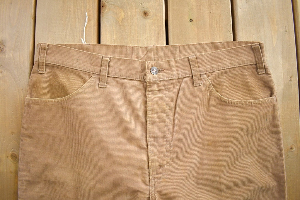 Vintage 1970s Levi's Corduroy Pants Size 33x28 Made in USA
