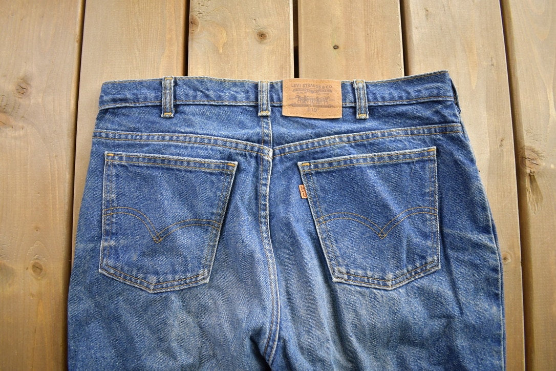 Vintage 1990s Levi's 619 Jeans Size 36x32 / Vintage Denim / Streetwear / Made In USA / Vintage Levi's /