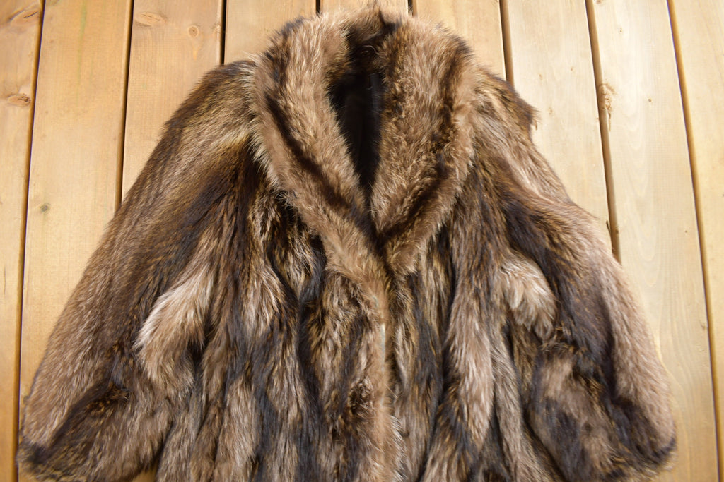 Vintage 1970s Full Length Raccoon Fur Coat