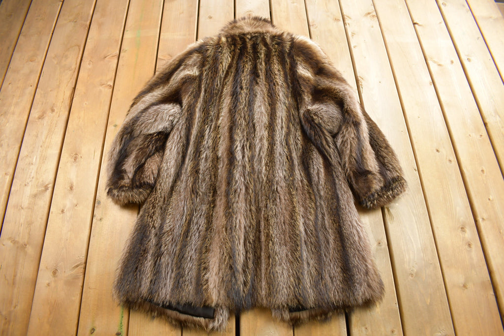 Vintage 1970s Full Length Raccoon Fur Coat