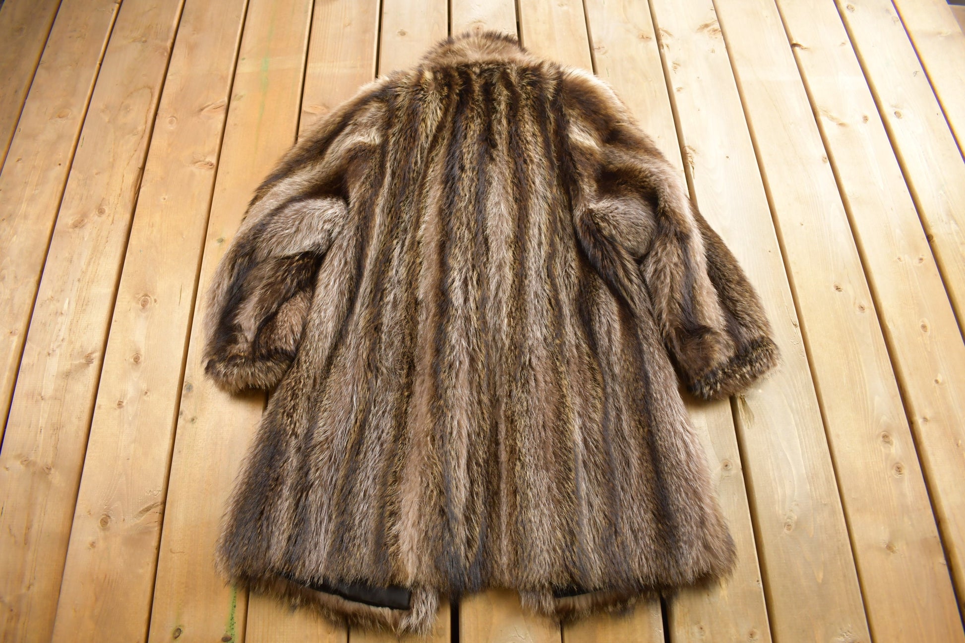 Vintage 1970s Full Length Raccoon Fur Coat