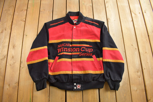 Vintage 1990s Jeff Hamilton Nascar Winston Cup Series Racing Jacket / Patchwork / Streetwear / Vintage Racing Jacket / Made In USA