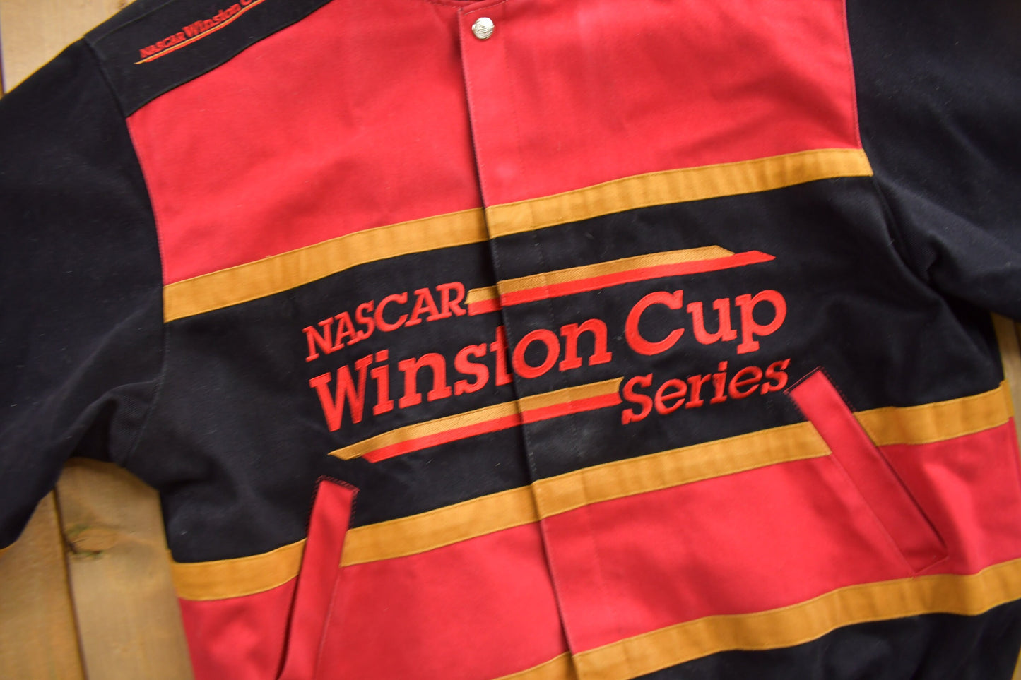 Vintage 1990s Jeff Hamilton Nascar Winston Cup Series Racing Jacket / Patchwork / Streetwear / Vintage Racing Jacket / Made In USA