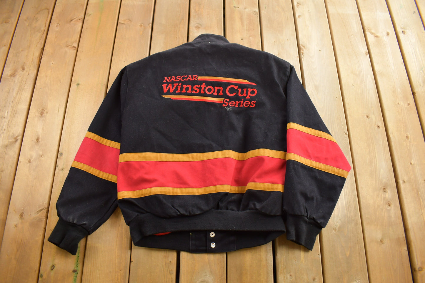 Vintage 1990s Jeff Hamilton Nascar Winston Cup Series Racing Jacket / Patchwork / Streetwear / Vintage Racing Jacket / Made In USA