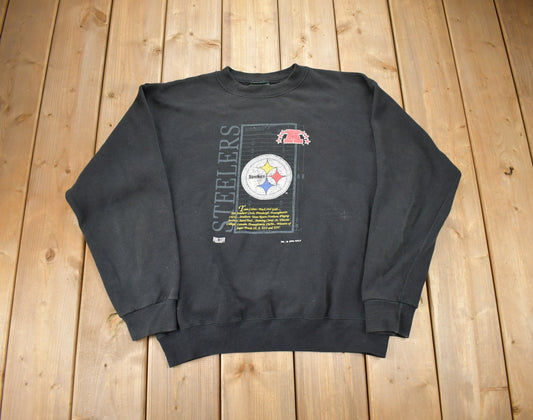 Vintage 1990s NFL Pittsburgh Steelers Crewneck / Made In USA / Football / Sportswear / Americana / Hometeam