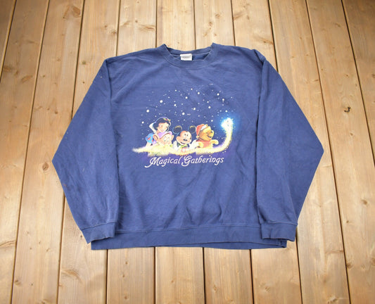 Vintage 1990s Disney Magical Gatherings Crewneck / Vintage Sweatshirt / Vintage Disney / Mickey / Winnie The Pooh / Made In USA