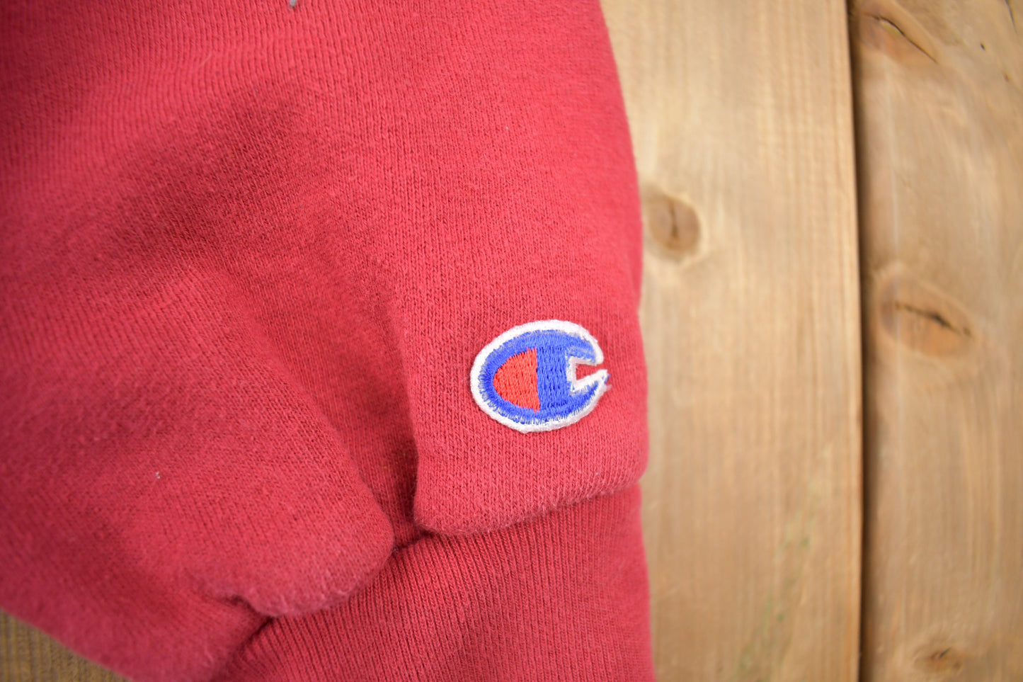 Vintage 1990s Champion Red Sweatshirt / Vintage Champion / Vintage Pullover / Streetwear / Athletic Apparel