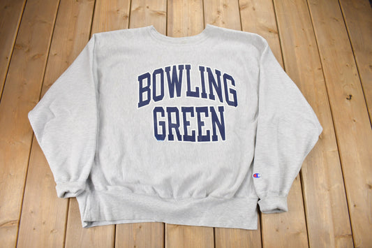 Vintage 1990s Bowling Green State University Champion Reverse Weave Crewneck / Vintage Collegiate Sweater / Vintage Champion / Made In USA