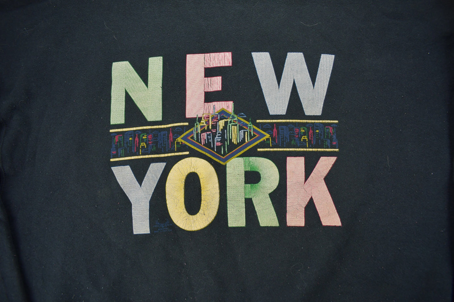 Vintage 1990s New York City Crewneck Sweatshirt / 90s Crewneck / Souvenir Sweater / Made In USA / Travel And Vacation / NYC