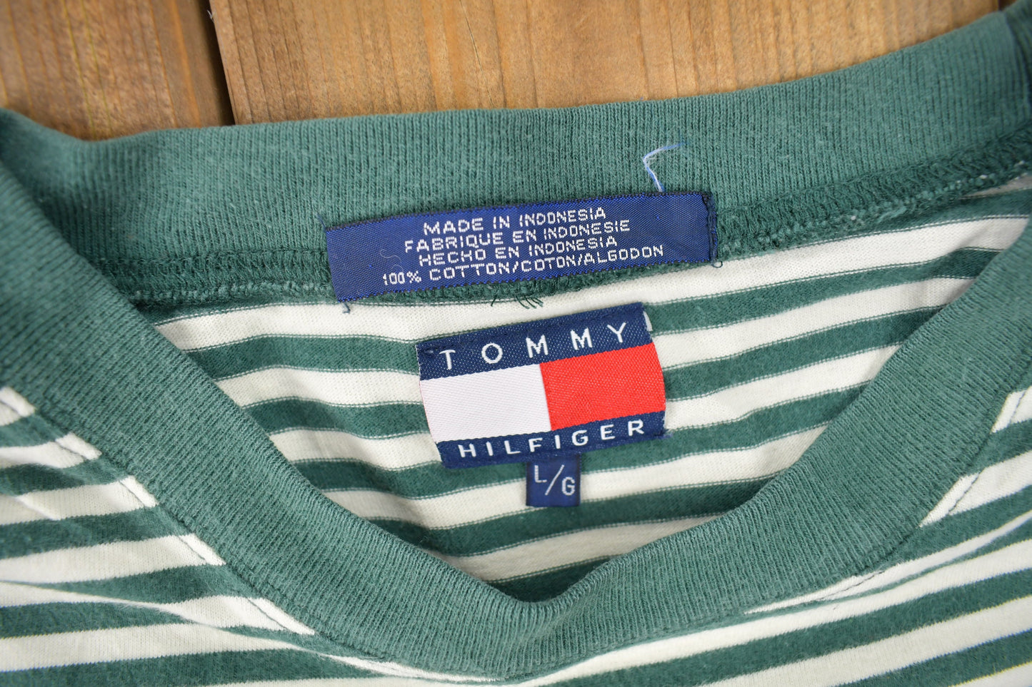 Vintage 1990s Tommy Hilfiger Striped T Shirt