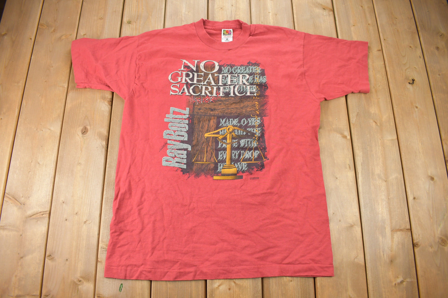 Vintage 1990s Ray Boltz No Greater Sacrifice Band T-shirt