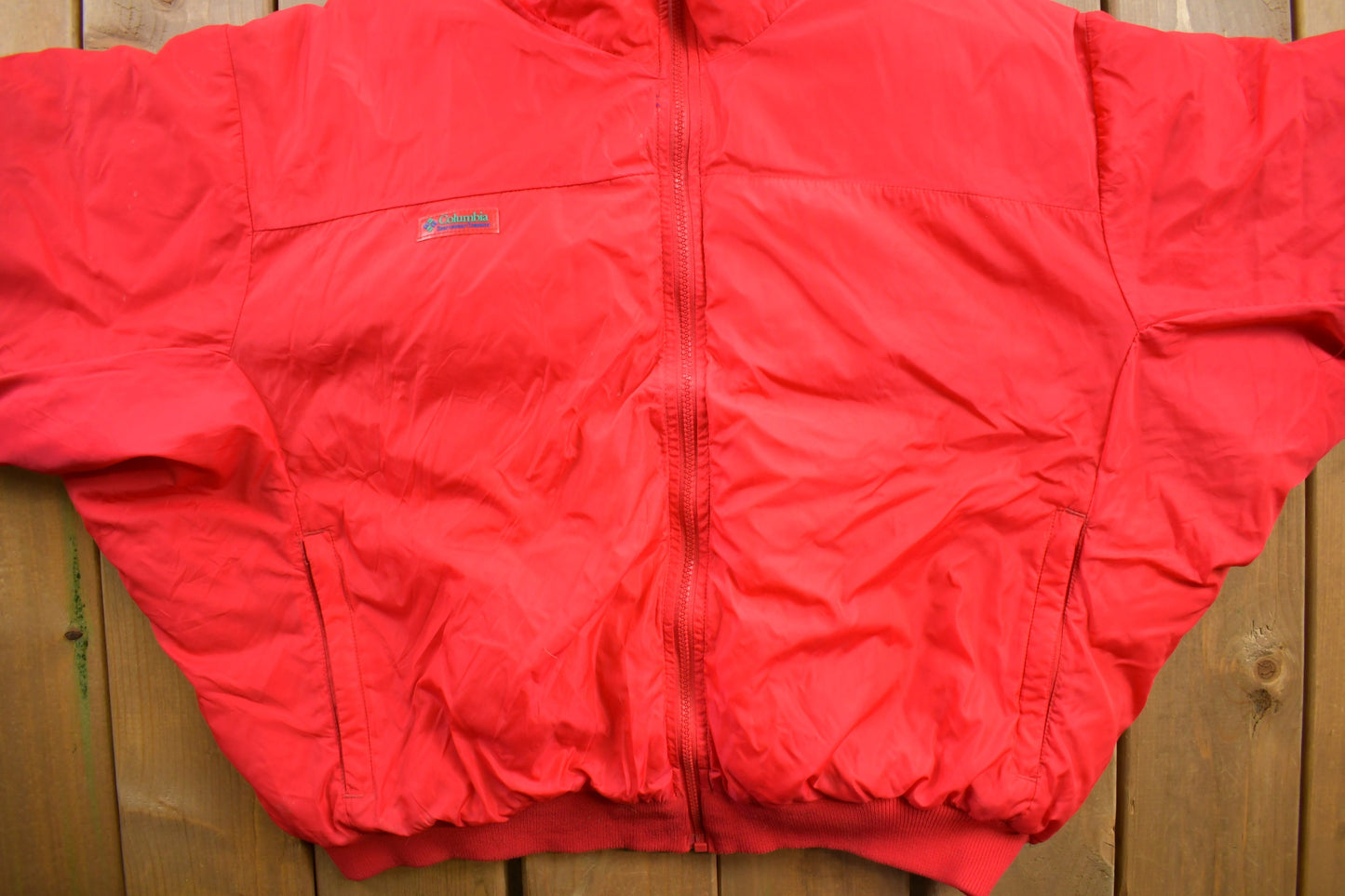 Vintage 1990s Columbia Reversible Sportswear Full Zip Windbreaker