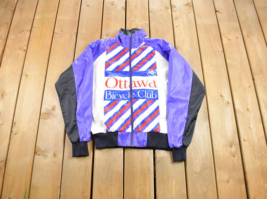 Vintage 1990s Louis Garner Ottawa Bicycle Windbreaker Jacket