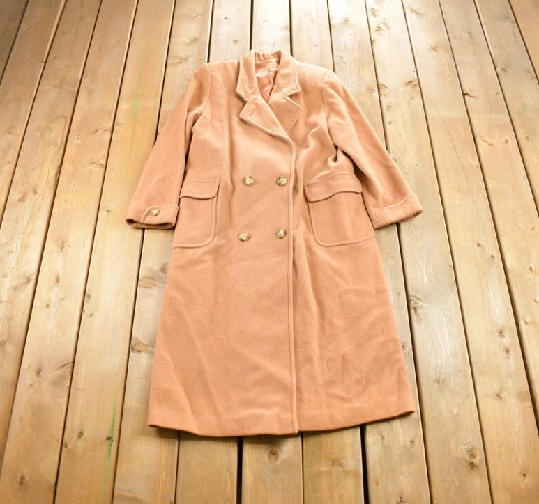 Vintage 1980s Together Silk Lined Pea Coat