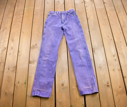 Vintage 1990s Purple Wash Wrangler Denim Jeans Size 26x32