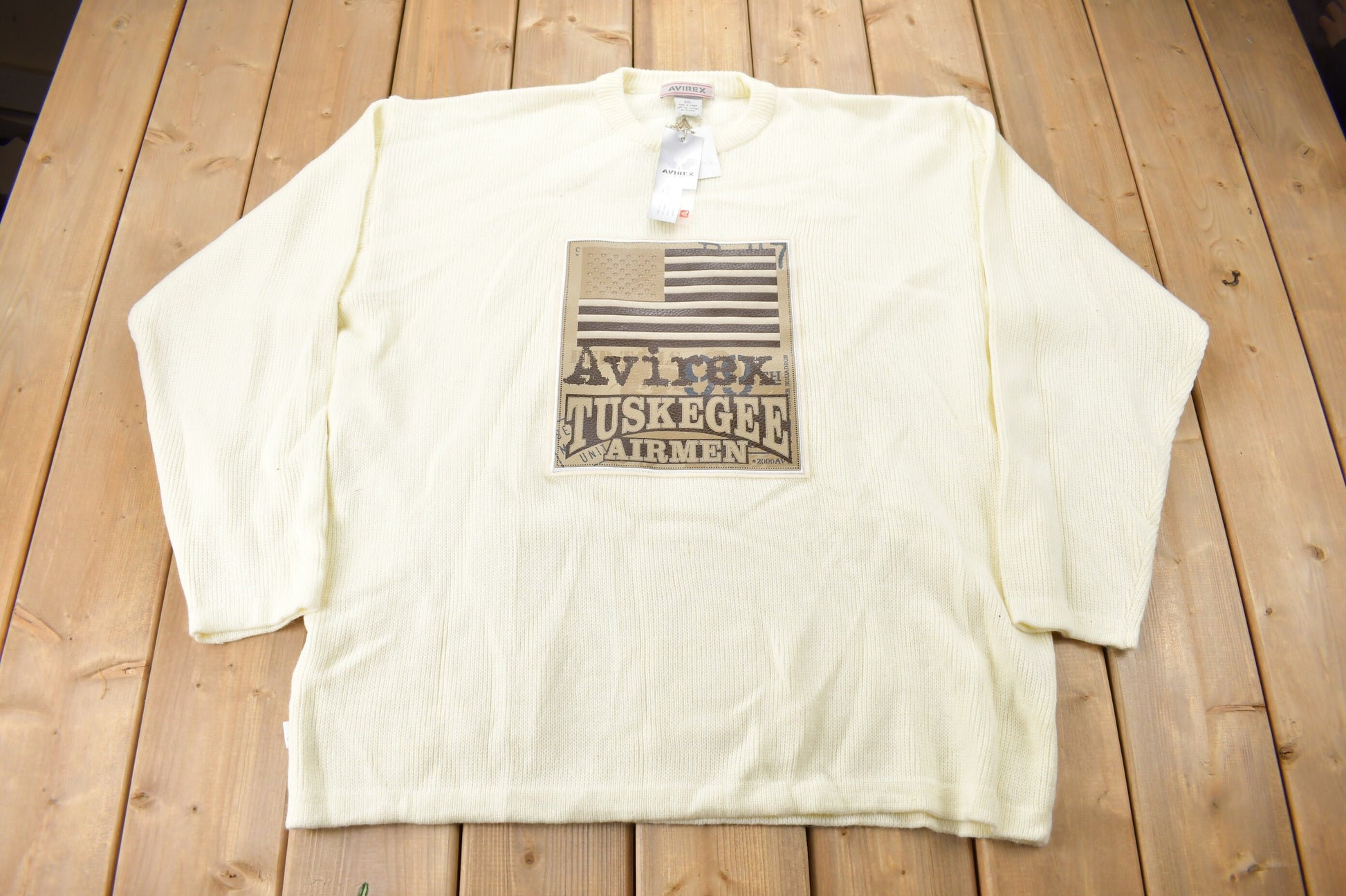 Vintage 1990s Deadstock Avirex Tuskegee Airmen Knit Sweater