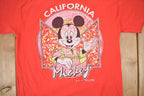 Vintage 1980s Mickey Mouse Disney California Cartoon Promo T-Shirt