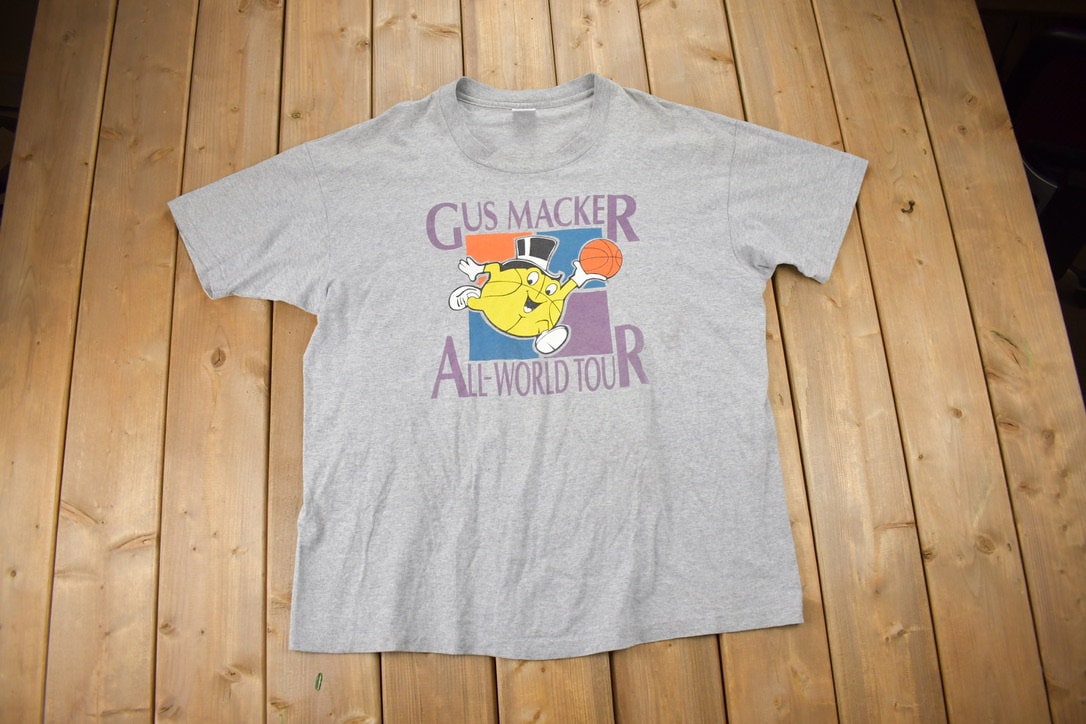 Vintage 1990s Gus Macker Basketball Tournament Graphic T-Shirt / Streetwear / Retro / Made In USA / 90s Graphic Tee / Anvil