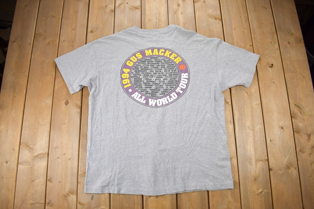 Vintage 1990s Gus Macker Basketball Tournament Graphic T-Shirt / Streetwear / Retro / Made In USA / 90s Graphic Tee / Anvil