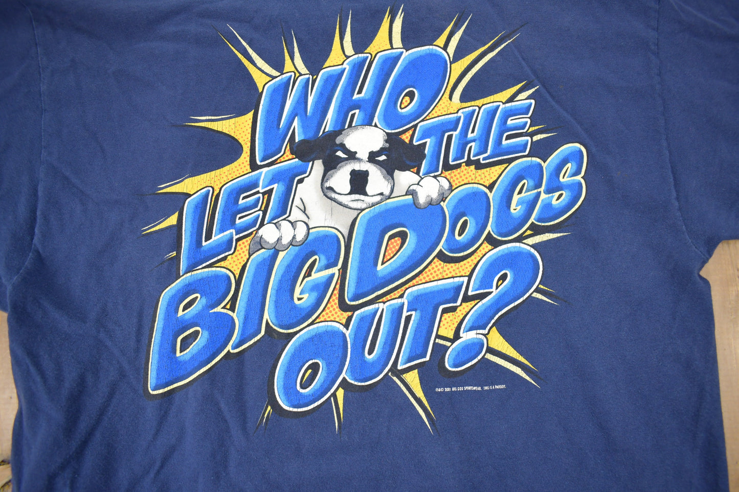 Vintage 2001 Big Dogs Who Let The Dogs Out T-Shirt / Streetwear / Retro / Made In USA / 90s Graphic Tee