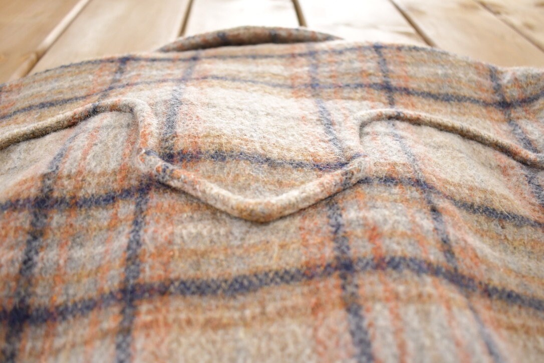 Vintage 1970s Diamond Sk Brand Wool Plaid Jacket