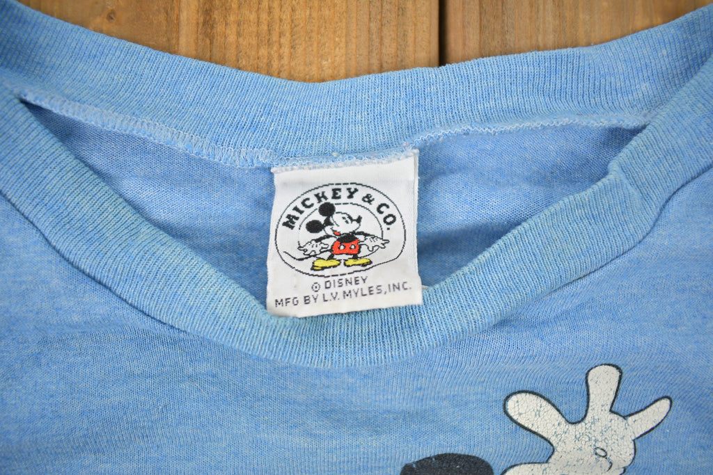 Vintage 1980s Disney Mickey Mouse Goofy Cartoon T-Shirt