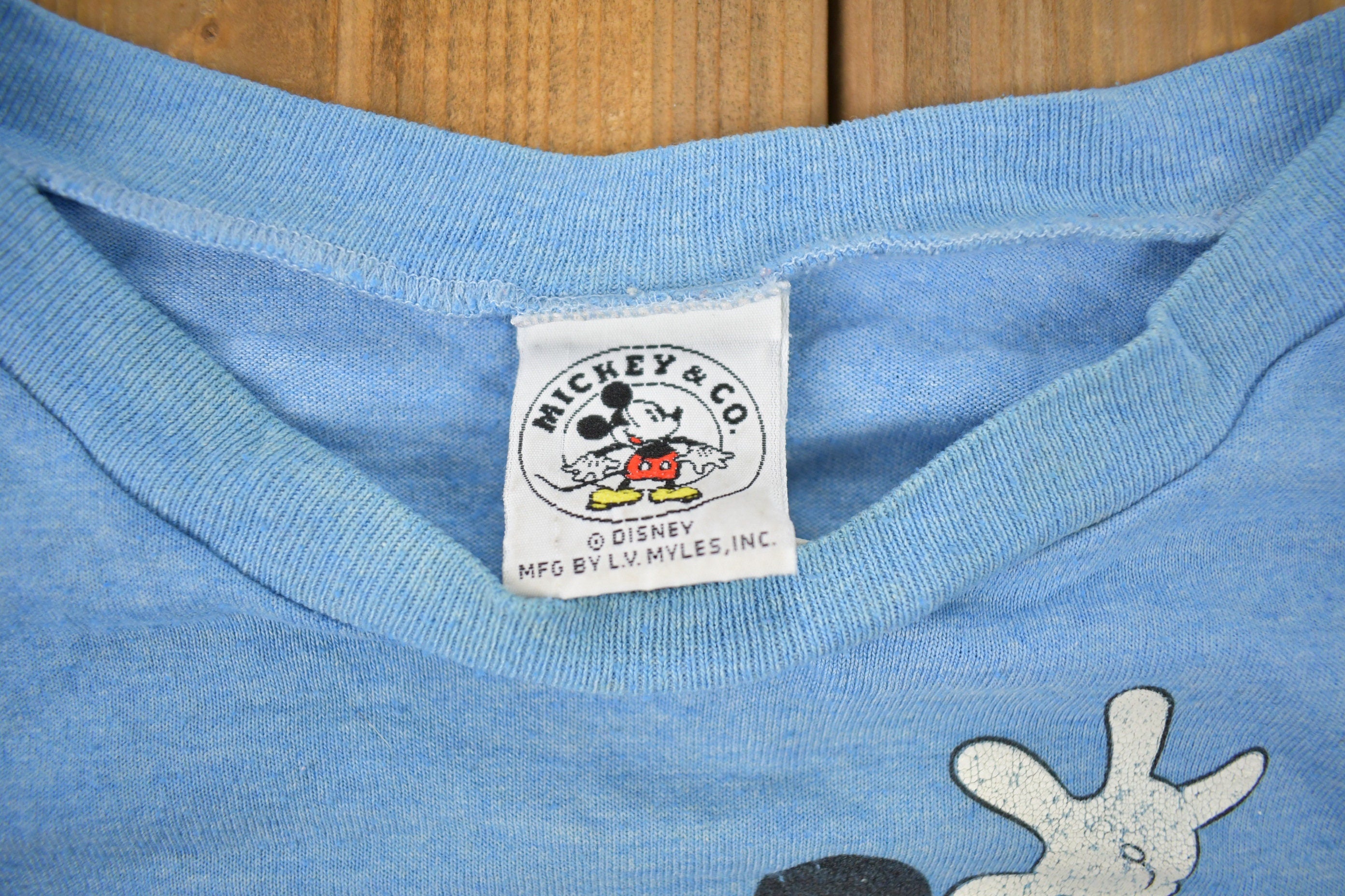 Vintage 1980s Disney Mickey Mouse Goofy Cartoon T-Shirt