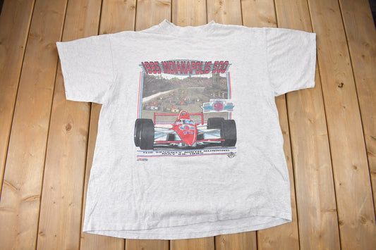 Vintage 1995 Indianapolis 500 Racing T-Shirt / Single Stitch / Racing Tee  / 90s Streetwear / Sportswear / Made In USA