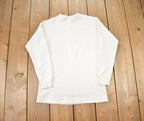 Vintage 1990s Damart Plain White Crewneck Sweatshirt