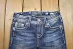 Vintage Y2K Miss Me Bedazzled Low Rise Jeans Size 26x34