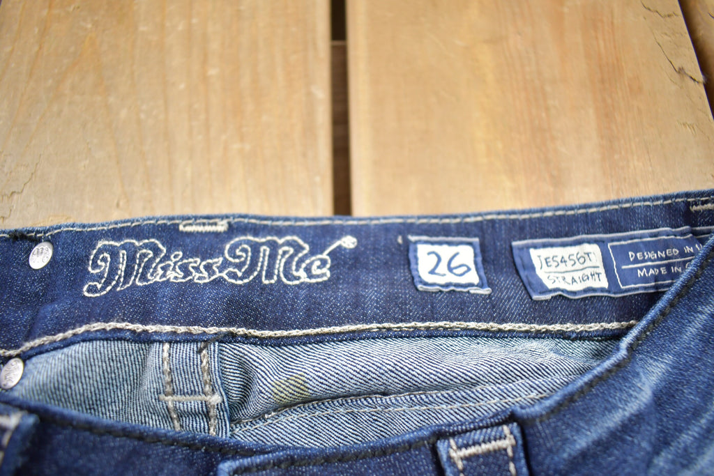Vintage Y2K Miss Me Bedazzled Low Rise Jeans Size 26x32