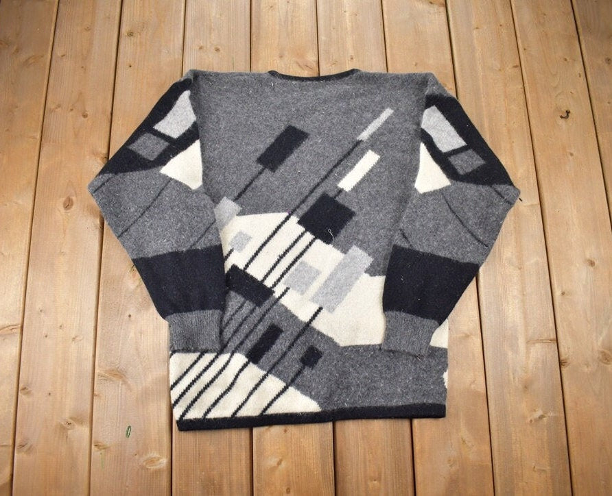 Vintage 1990s 100% Wool Joye Fun Knit Sweater
