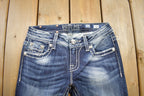 Vintage Y2K Miss Me Bedazzled Low Rise Jeans Size 26x33
