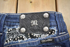 Vintage Y2K Miss Me Bedazzled Low Rise Jeans Size 26x33