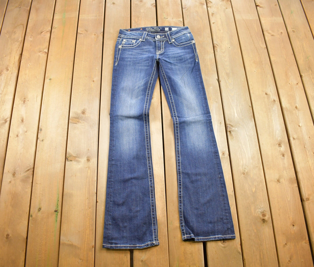 Vintage Y2K Miss Me Bedazzled Low Rise Jeans Size 26x34