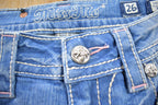 Vintage Y2K Miss Me Bedazzled Low Rise Jeans Size 26x33