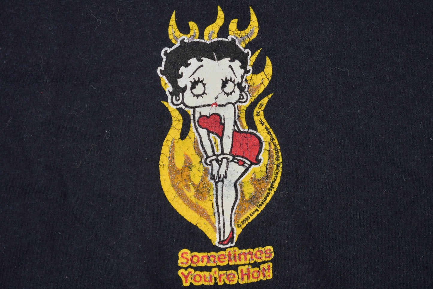 Vintage 2003 Betty Boop Angel & Devil Women's T-Shirt / Baby Tee / Made In Canada / Vintage Betty Boop / ringer