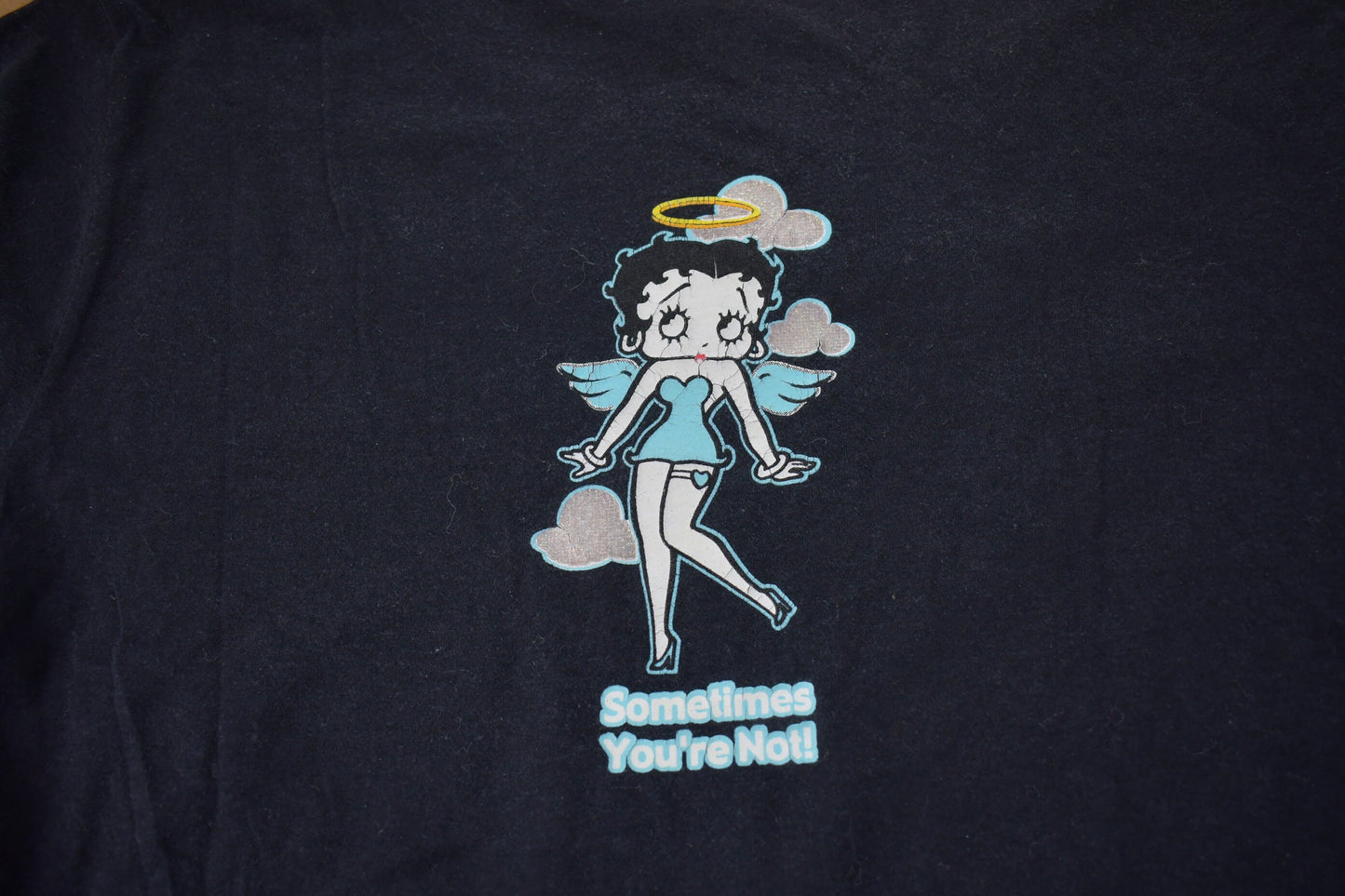 Vintage 2003 Betty Boop Angel & Devil Women's T-Shirt / Baby Tee / Made In Canada / Vintage Betty Boop / ringer