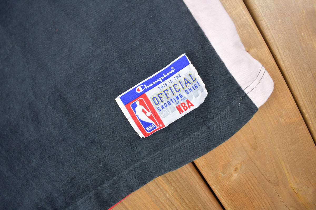Vintage 1990s Chicago Bulls NBA Champion Shooting Shirt NBA Sportswear