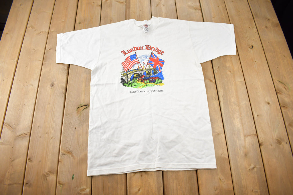 Vintage 1990s London Bridge Lake Havasu City Arizona Souvenir T Shirt
