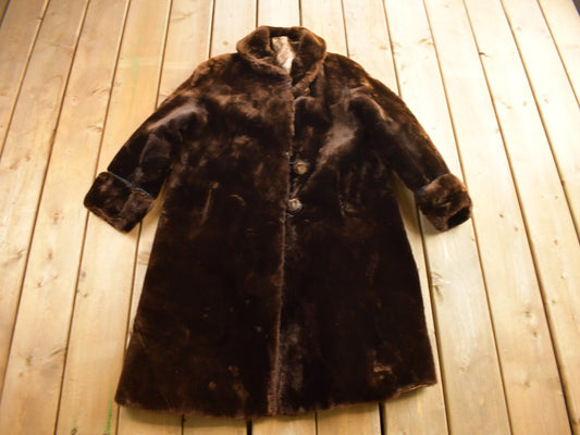 Vintage 1960s Sheered Beaver Fur Coat / True Vintage / Made In USA / Vintage Fur Coat / Vintage Fur