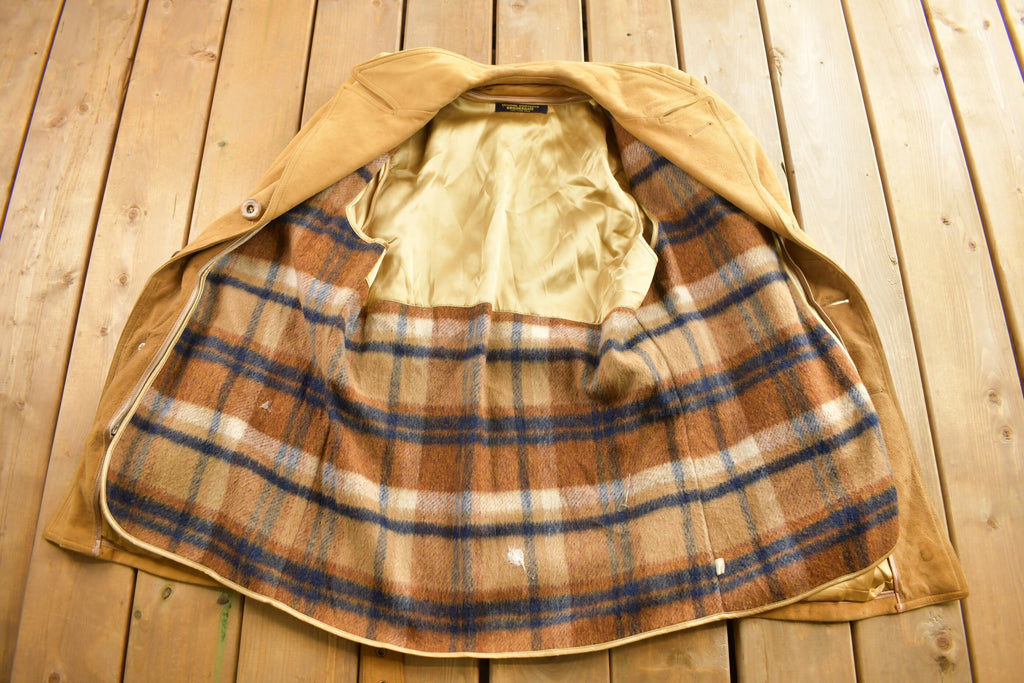 Vintage 1960s Brooks Brothers Belted Suede Jacket