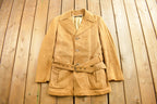 Vintage 1960s Brooks Brothers Belted Suede Jacket
