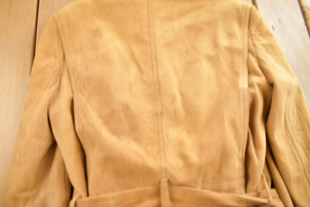 Vintage 1960s Brooks Brothers Belted Suede Jacket