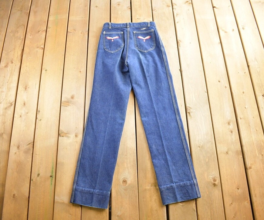 Vintage 1980s Angels Wing Denim Jeans Size 31x31 / Made in Canada / American Vintage / Retro Style / Streetwear / Vintage Pants