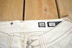 Vintage Y2K Miss Me White Bedazzled Low Rise Jeans Size 26x31