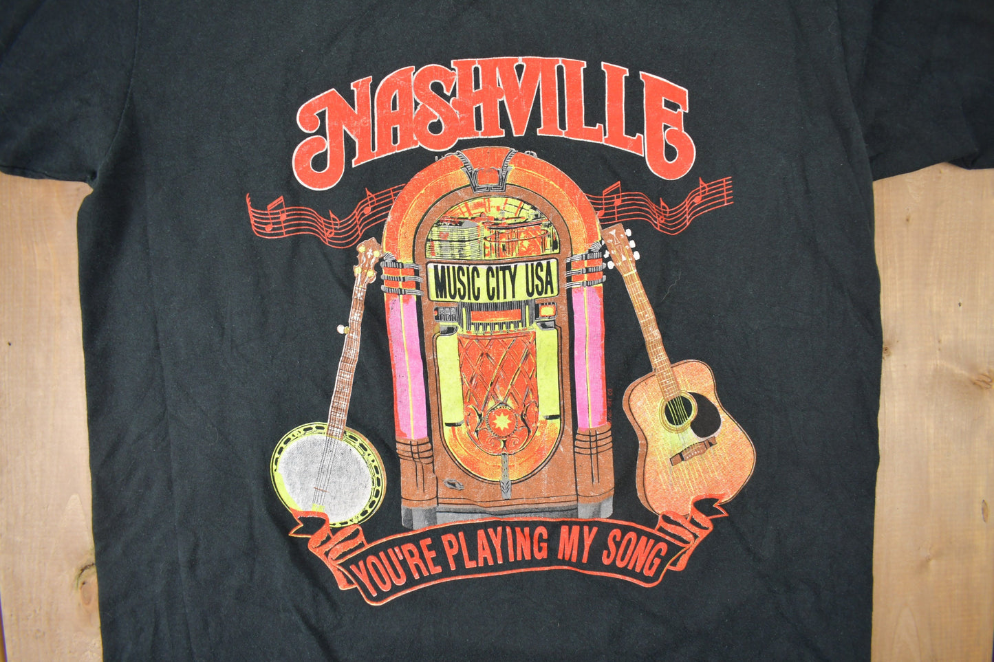 Vintage 1990s Nashville Music City Souvenir T Shirt