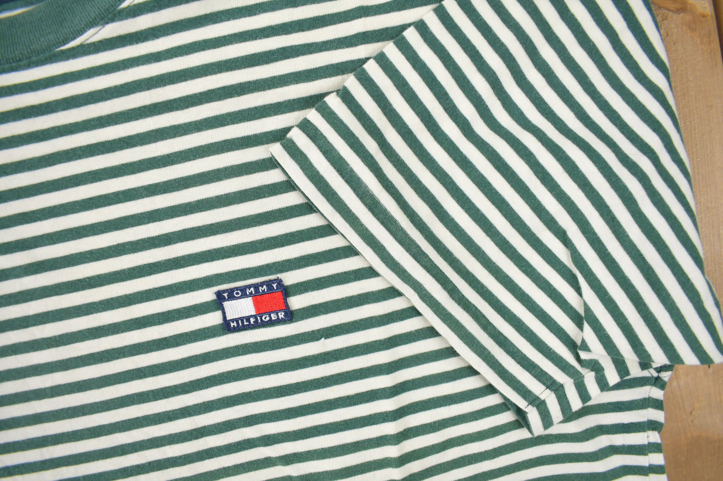 Vintage 1990s Tommy Hilfiger Striped T Shirt